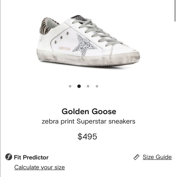 GOLDEN GOOSE Zebra Glitter Superstar Sneakers 40 - Picture 14 of 15